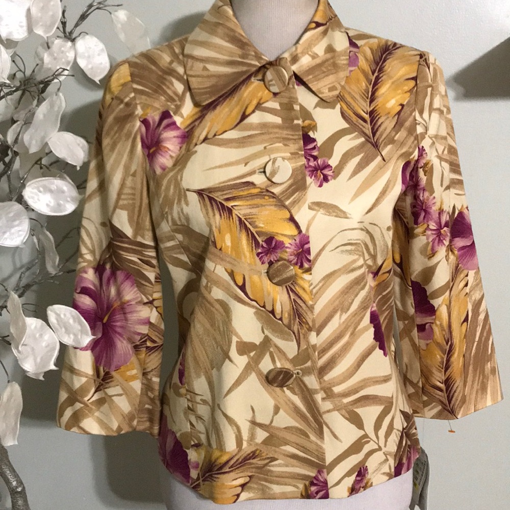 PECK & PECK SILK BLAZER